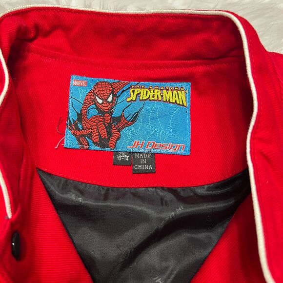 JH DESIGN YOUTH AMAZING SPIDERMAN JACKET SIZE 2XL 13-14 GREEN GOBLIN DR OCTOPUS - Picture 7 of 7